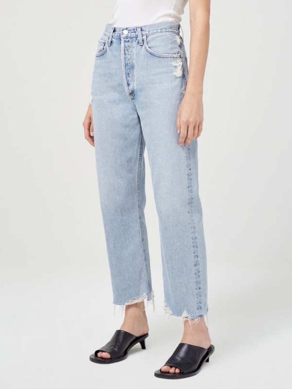 AGOLDE  90’s Crop Jeans in Light Blue